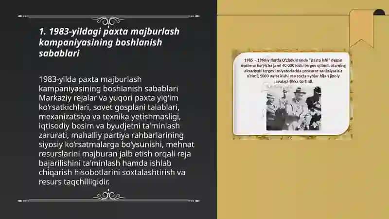 1983-yildagi "Paxta ishi"jarayoni 3