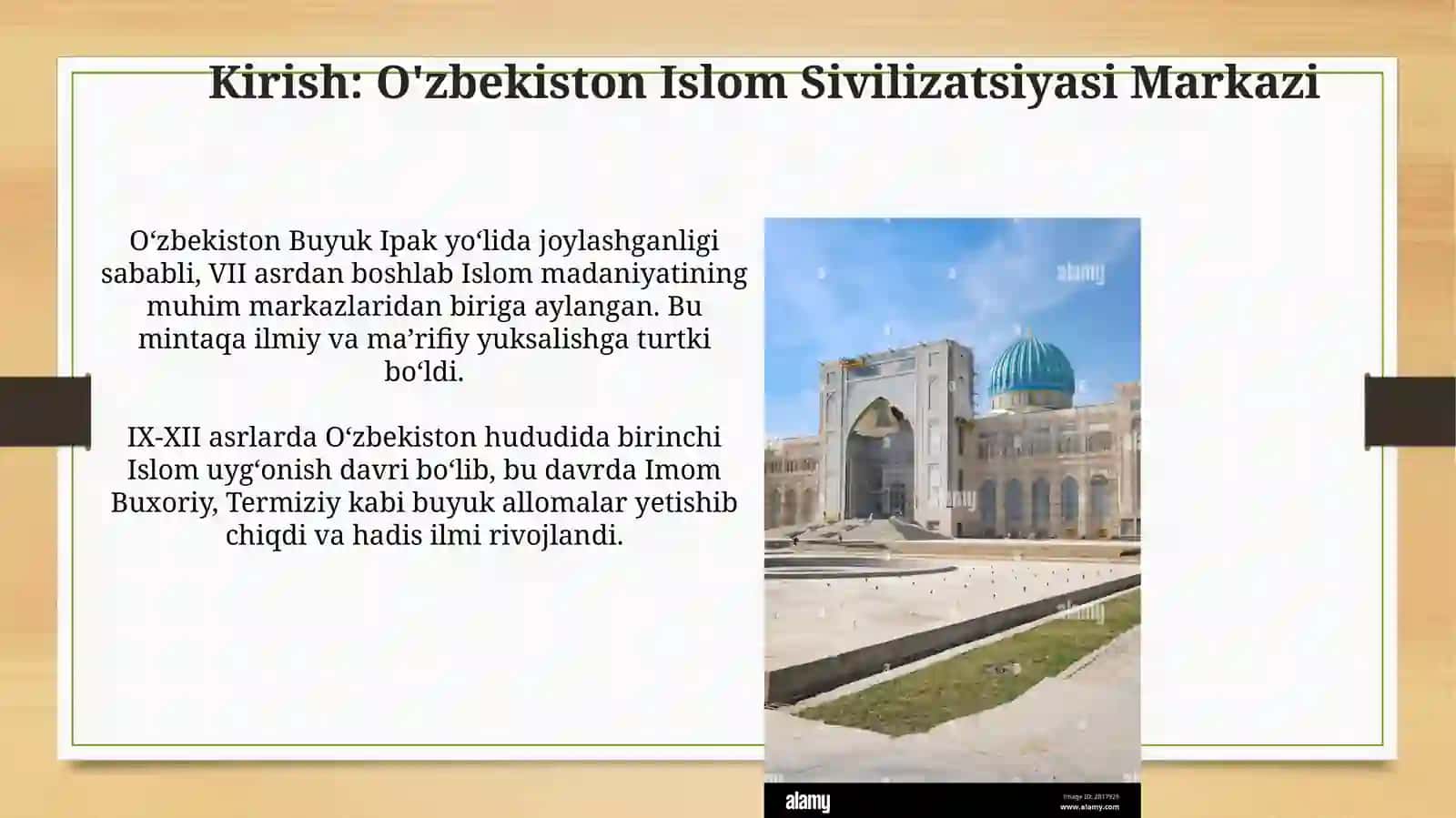 O'zbekistondagi Islom sivilizatsiya markazi 3