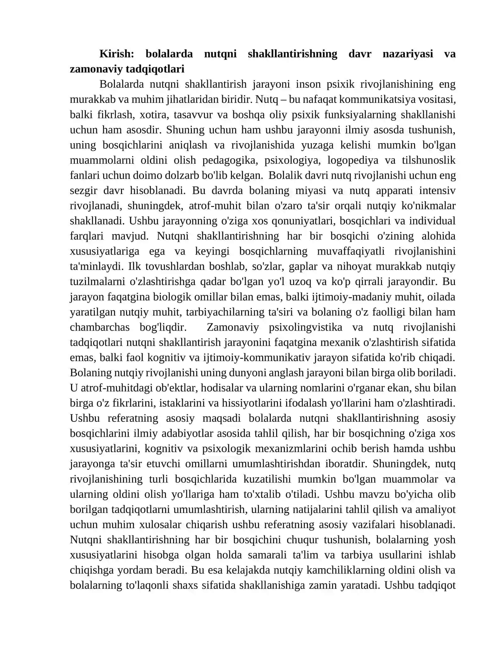 Bolalarda nutqni shakllantirishning bosqichlari va psixolingvistik asoslari 3
