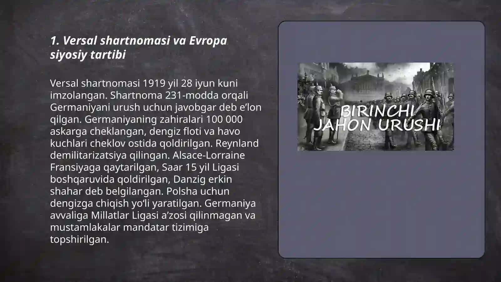 Jahon urushlari oraliĝidagi siyosiy hayot 3