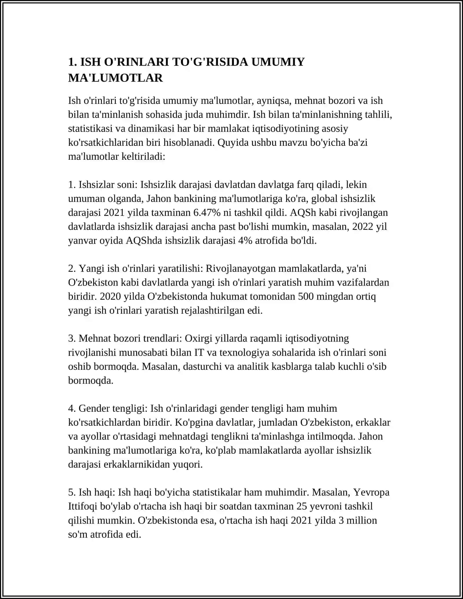 ISH OʻRINLARI BOʻYICHA MAʼLUMOTLAR BILAN TANISHISH BELGILARI 3