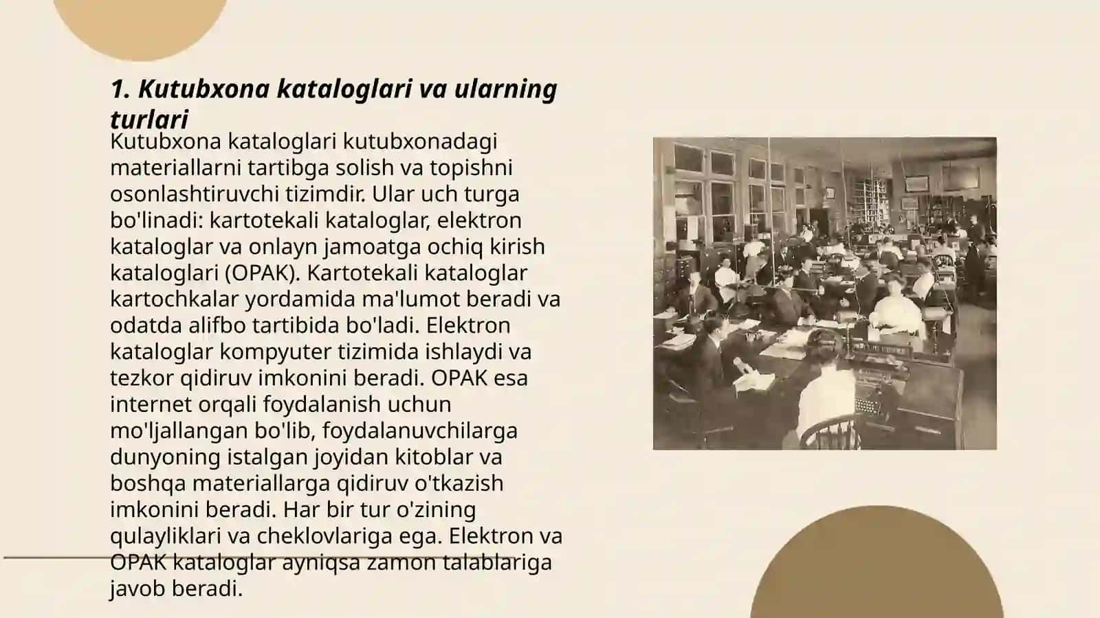 Kutubxona-axborot muassasalarining ma'lumot bibliografiya apparatini tashkil etish va shakillantirish usullari 3