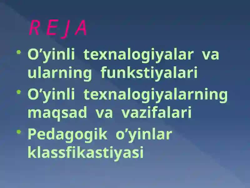 O’yinli texnologiyalar va ularning funktsiyalari 3