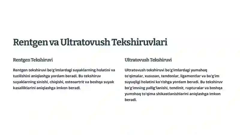 Bo'g'im Kasalliklari Zamonaviy Tekshirish Usullari 3