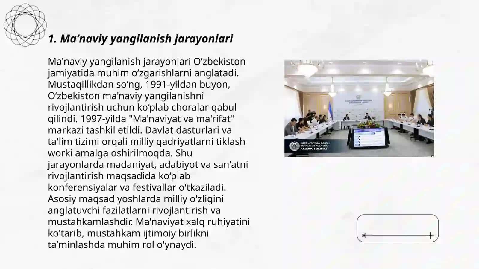 Maʼnaviy yangilanish jarayonlari 3