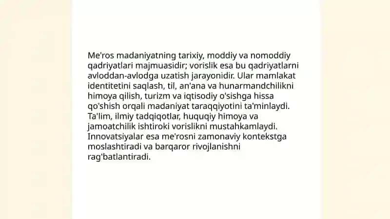 Me'ros va vorislik tushunchalari 3