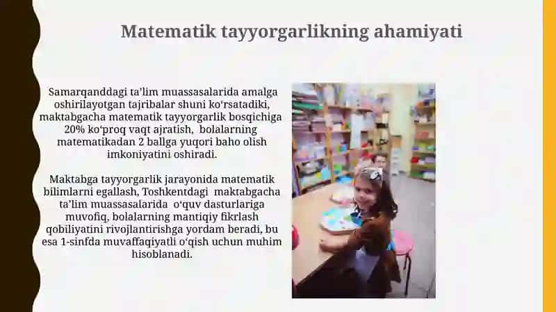 Bolalarni maktabga tayyorlash metodikasi fanining maqsadi va vazifalari 3