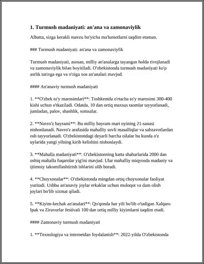 JAMOADA SALOM TURMUSH TARIZINI 3