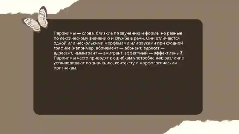 Паронимы 3