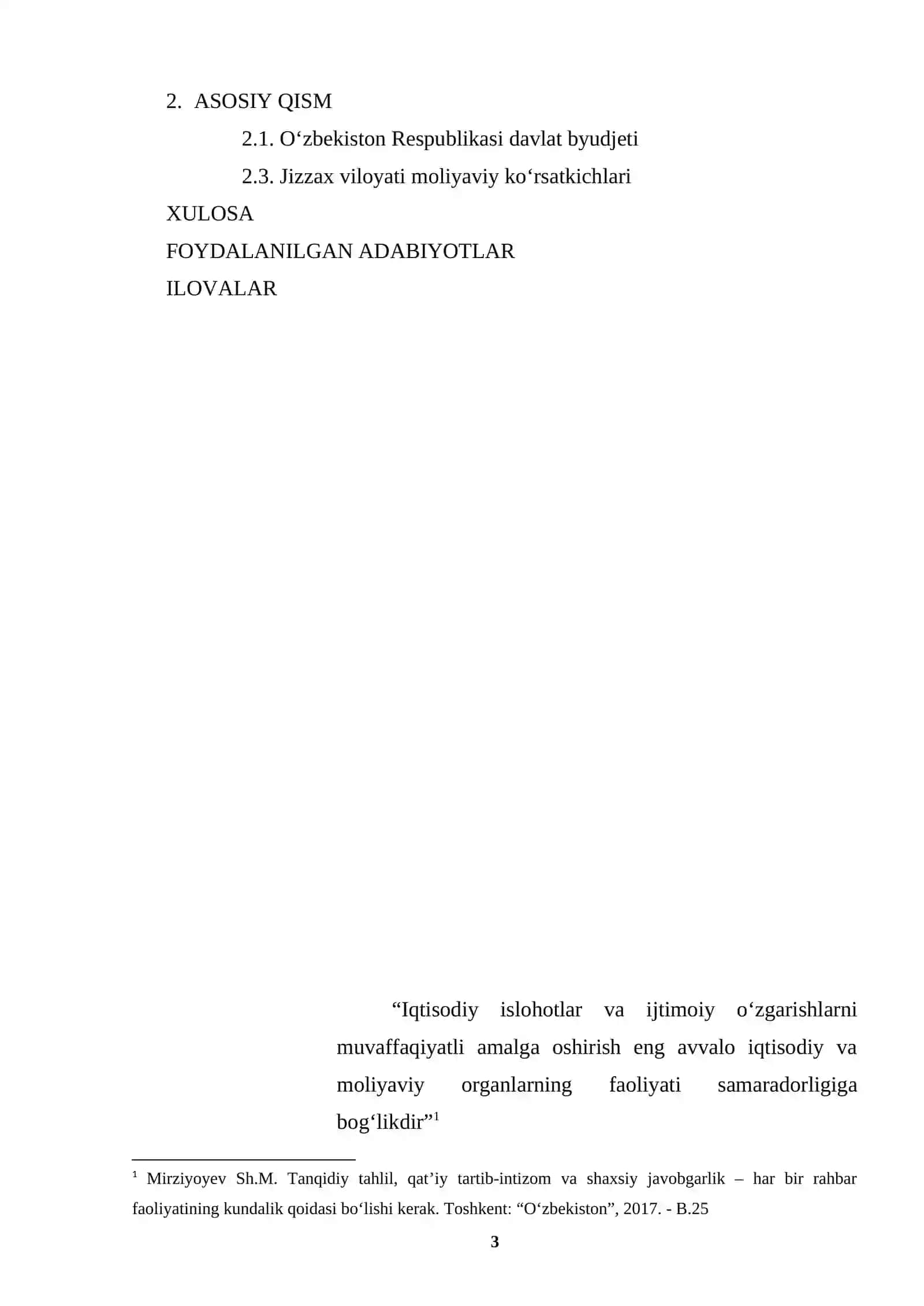 O‘zbekiston Respublikasi Oliy Ta’lim, Fan va Innovatsiyalar Vazirligi Mirzo Ulug‘bek Nomidagi O‘zbekiston Milliy Universiteti Jizzax Filiali 3