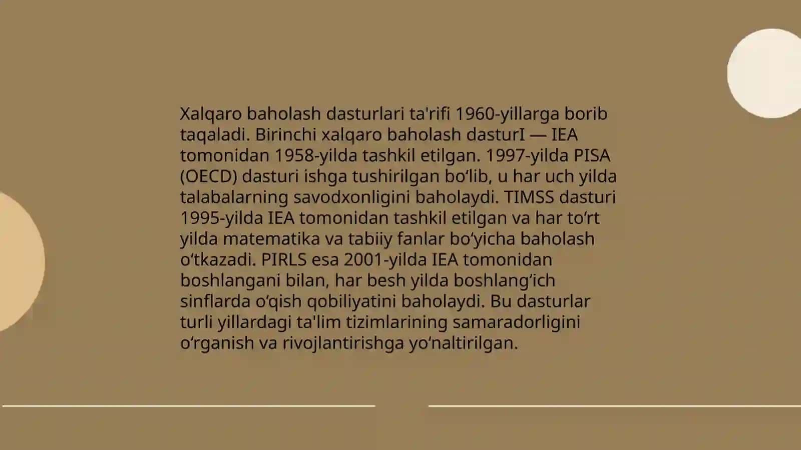 Xalqaro baholash dasturlari 3