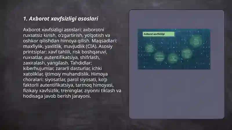 Axborot Xavfsizligi 3