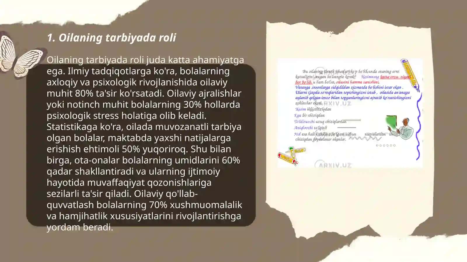 Oilaning tarbiyaviy imkoniyatlarini tashxis etish 3