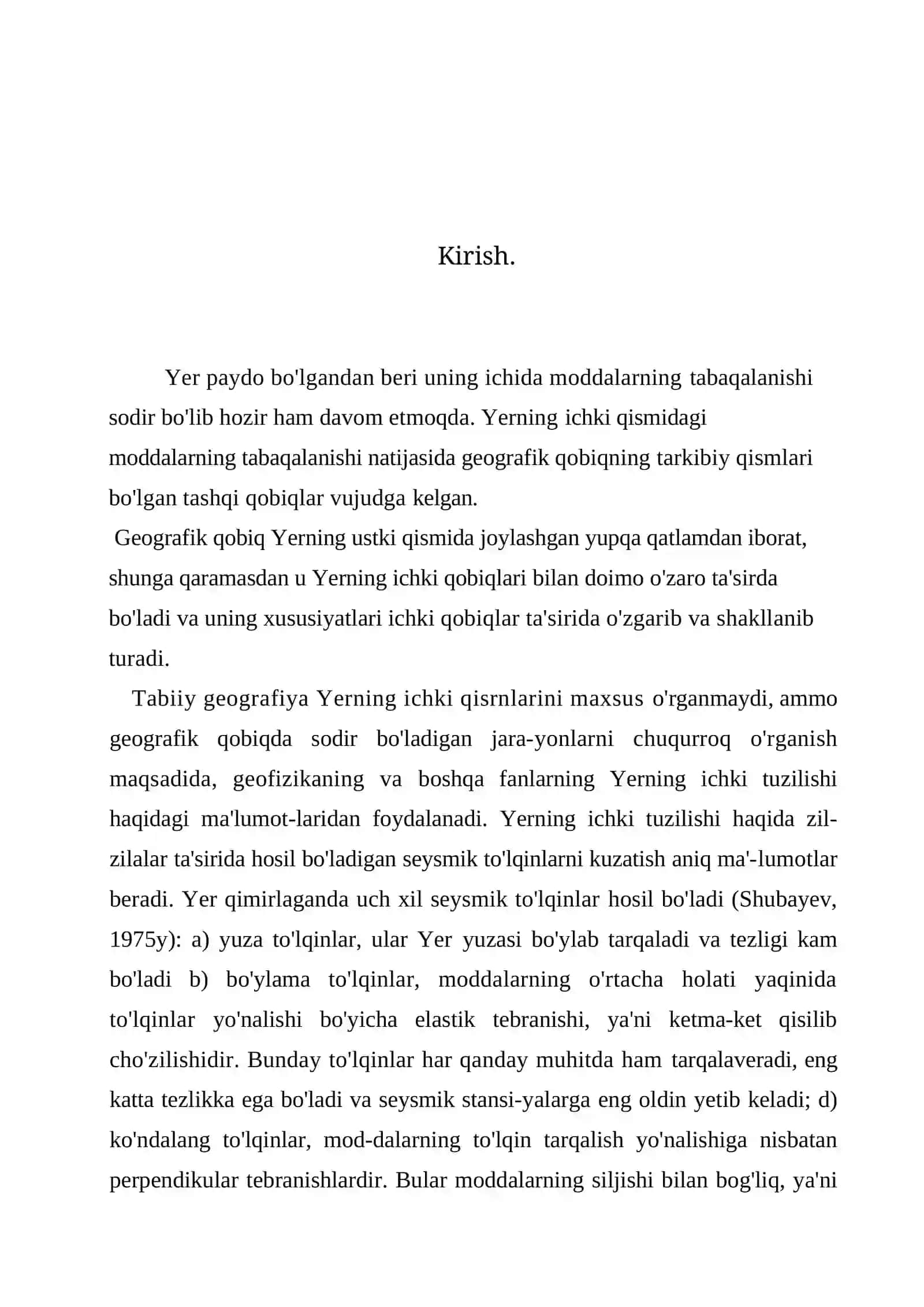 Umumiy yer bilmi fanidan adulova hurriyatning kurs ishi 3