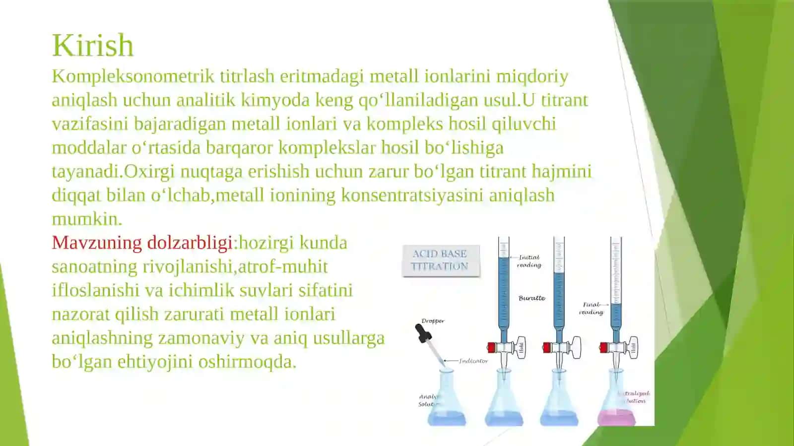 Analitik Kimyo fanidan kurs ishi 3