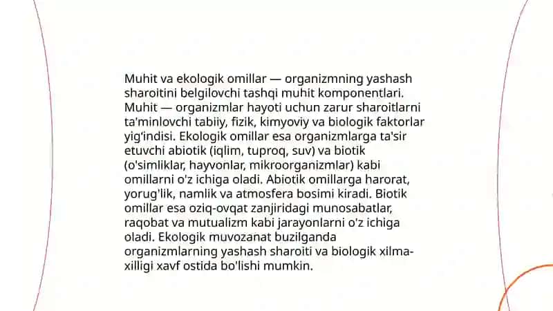 Muhit va ekologik omillar 3