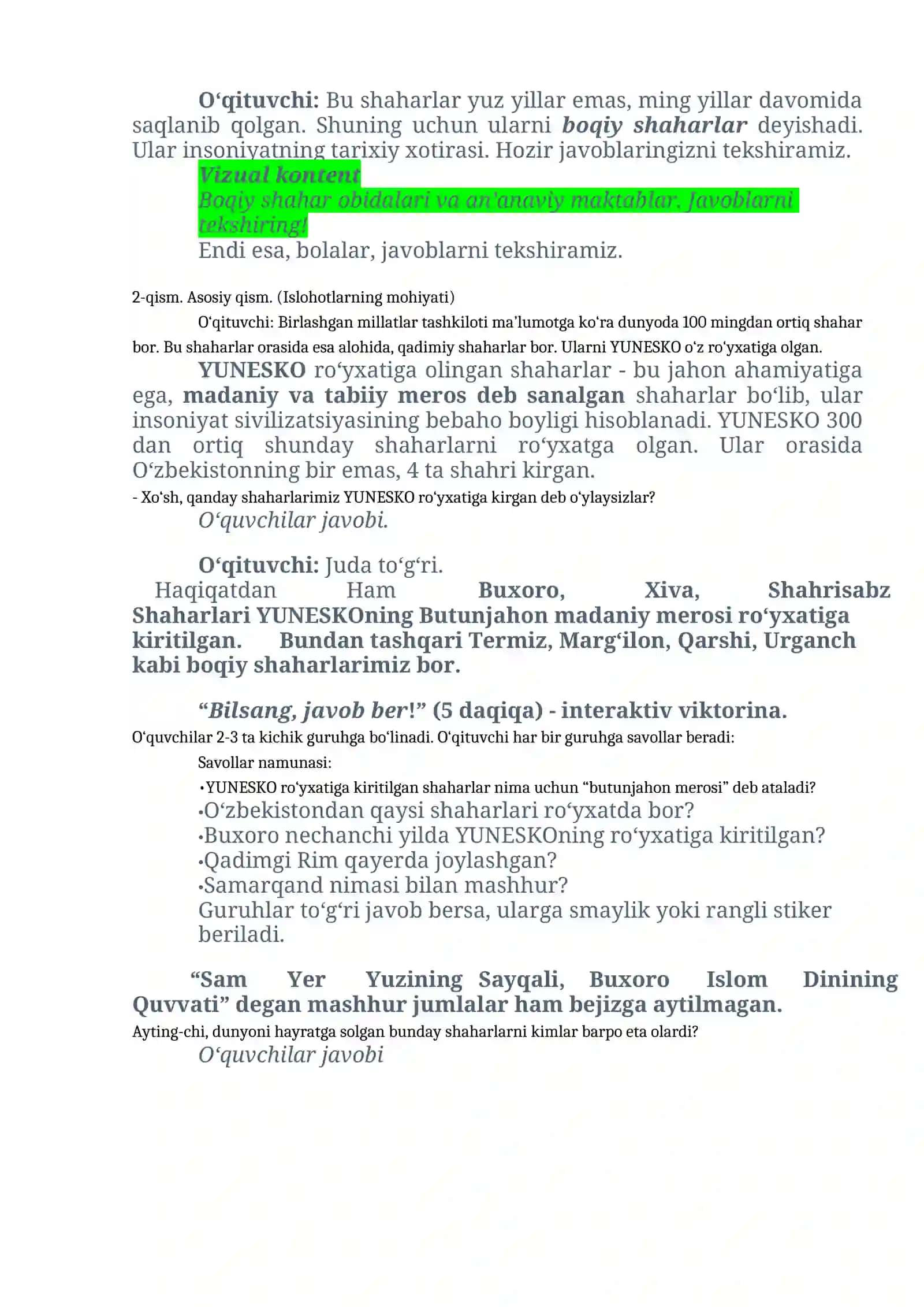 BOQIY SHAHARLARIMIZ 3