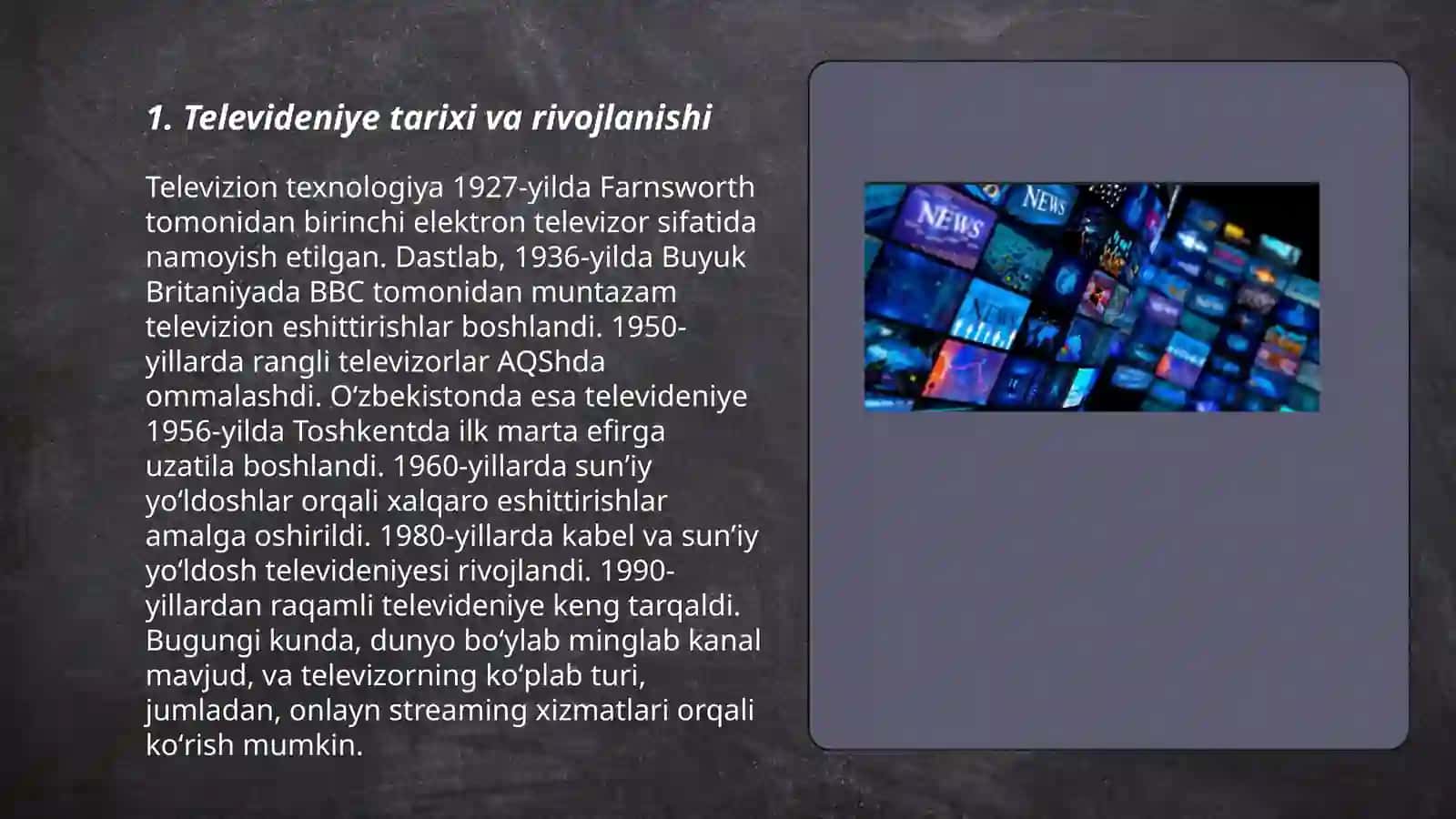 Televideniye tarixi va rivojlanishi 3