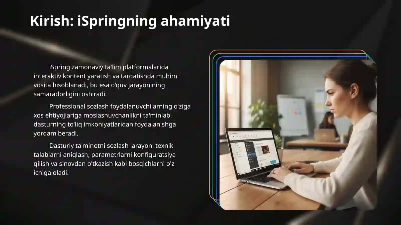 iSpring dasturini sozlash 3