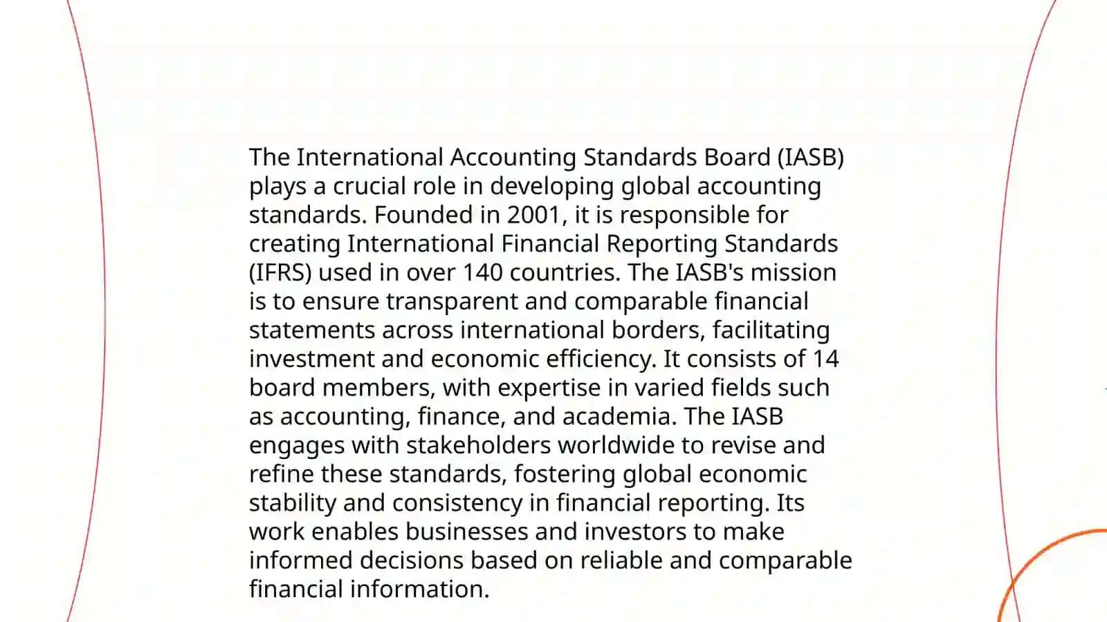 Role of IASB in Global Accounting Standards 3