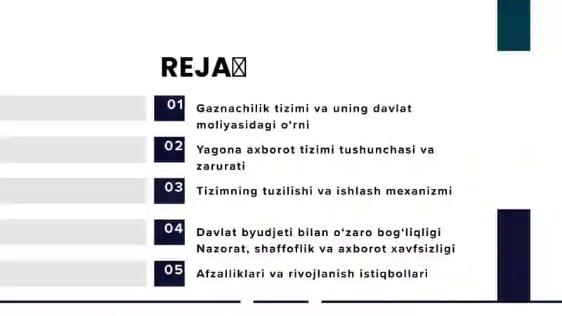 G’aznachilikning yagona axborot tizimi 3