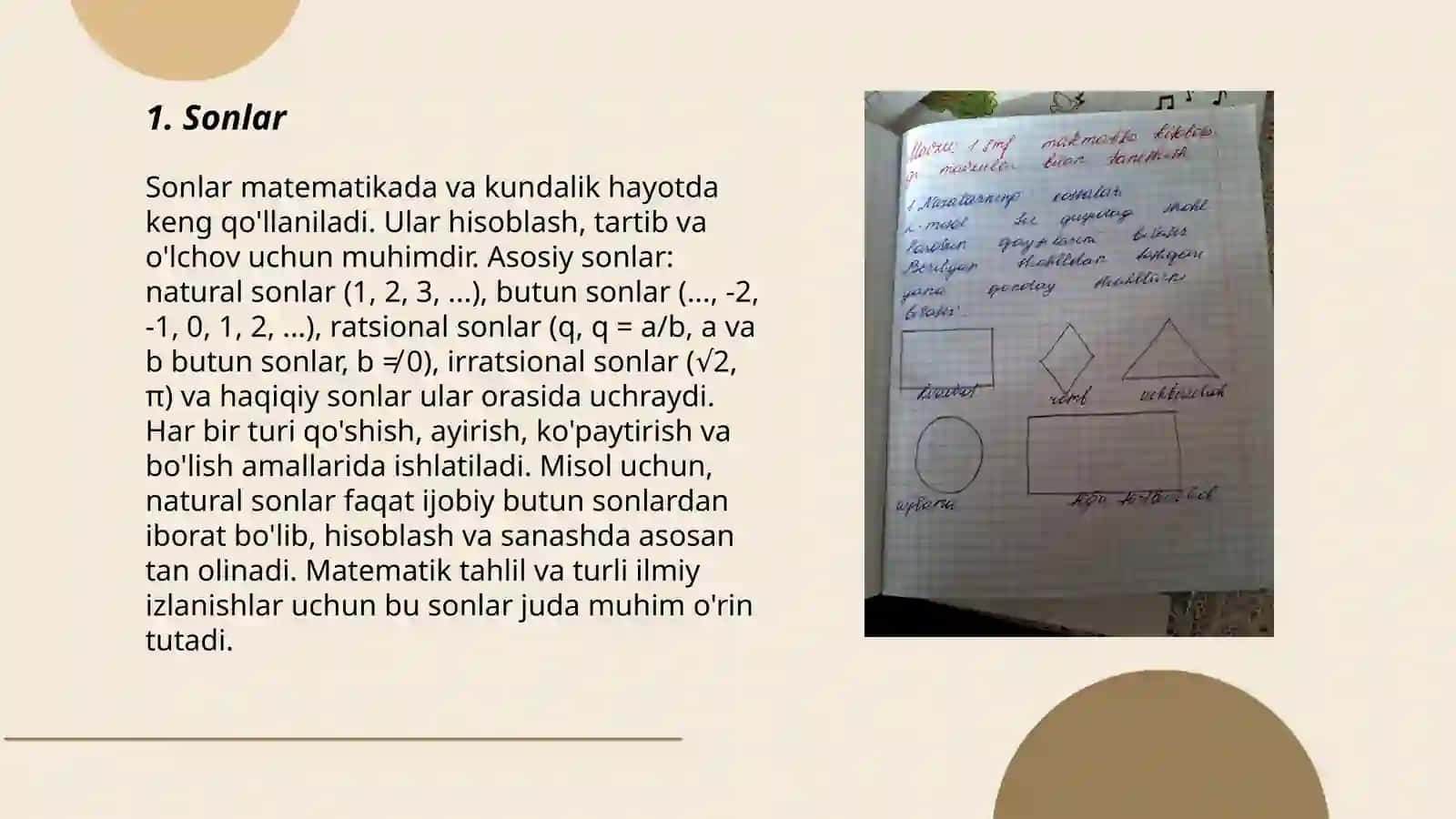 1-sinf matematika kitobida mavzular bilan tanishish 3