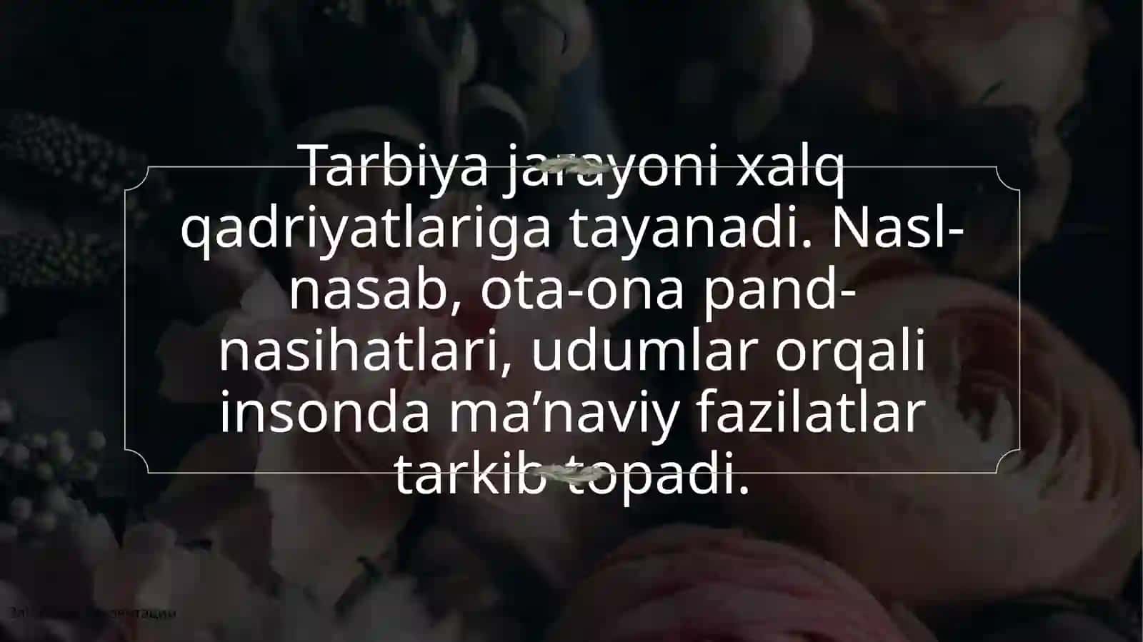 XALQ PEDAGOGIKASIDA YOSHLARNI TARBIYALASHNING METOD, USUL VA VOSITALARI 3