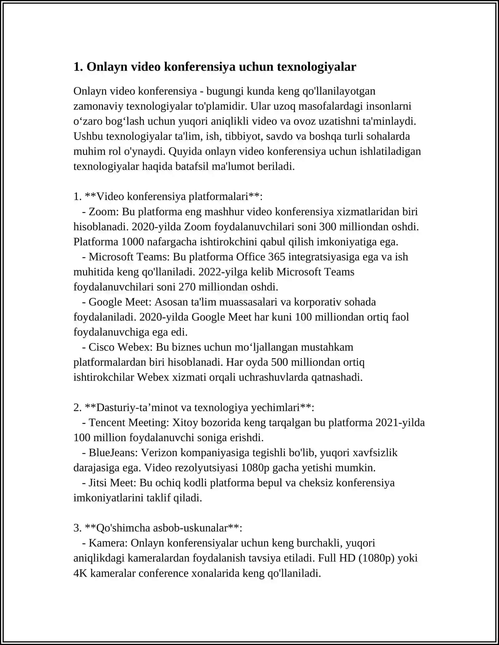 BOSHLANĢICH TA'LIM JARAYONIDA ONLAYN VEDIO KONFERINSIYA VA VIRTUAL TA'LIMNI TASHKIL ETISHDAGI KREATIVLIK 3