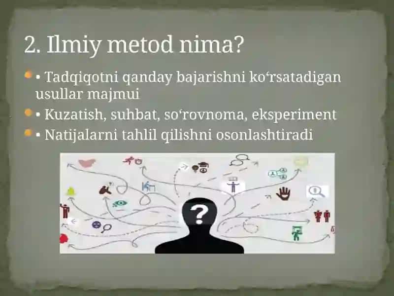 Ilmiy Maktab, Metod va Metodologik Yondashuvlar 3