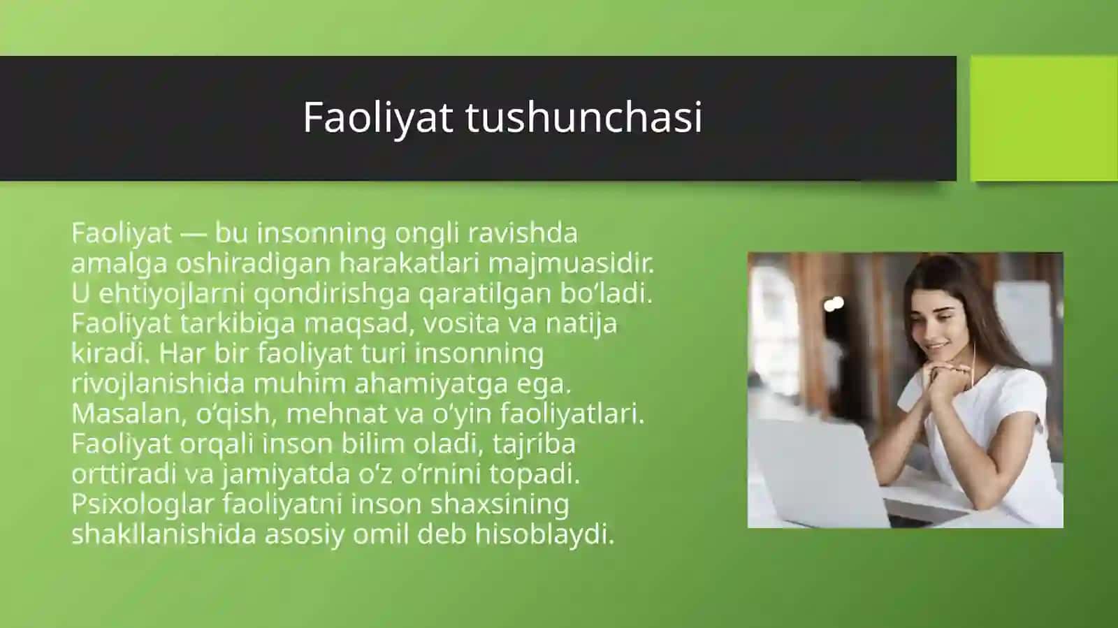 Faoliyat va motivatsiya 3