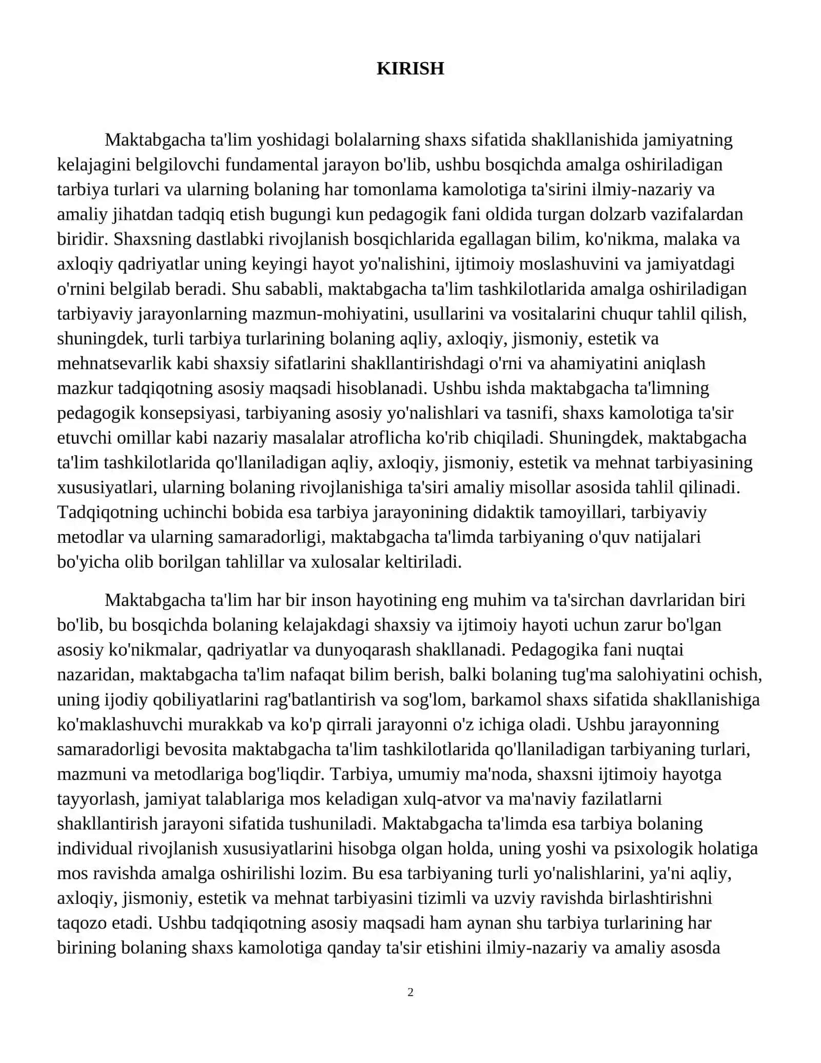 Maktabgacha talim tashkilotida tarbiya turlari va ularning shaxs kamolotiga tasiri 3