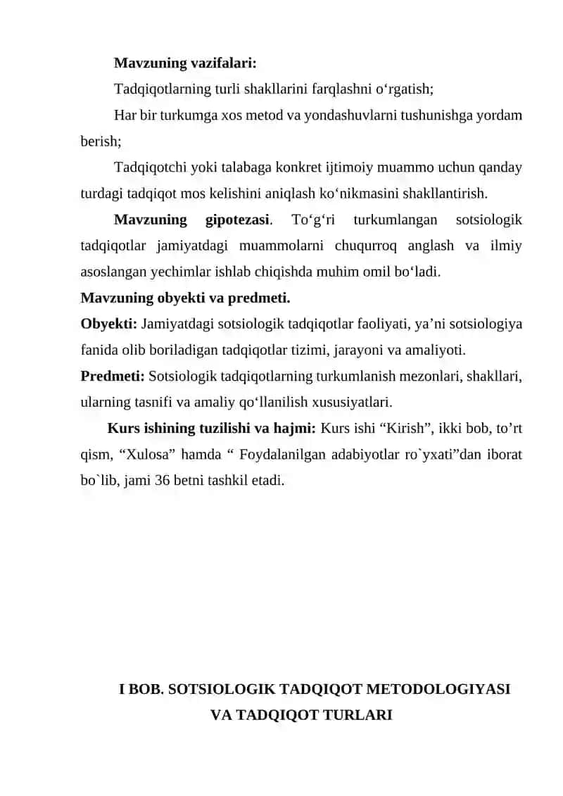 Sotsiologik tadqiqotlarning turkumlanishi 3