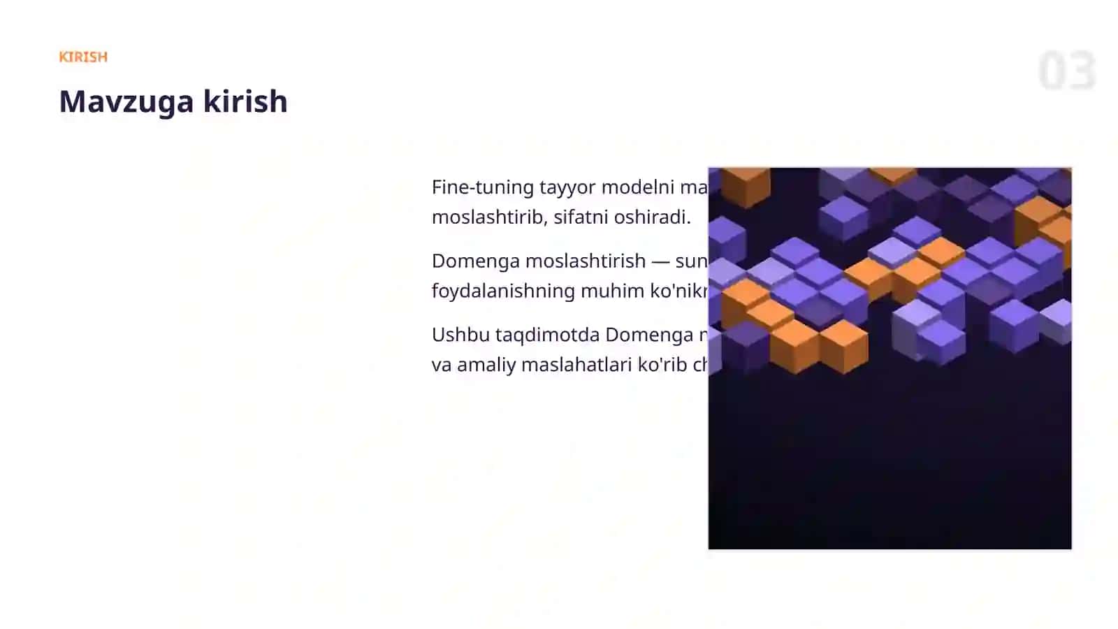 MODELLARNI SOZLASH (FINE-TUNING) 3