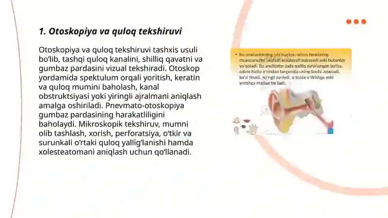 Otoskopiya va quloq tekshiruvi 3