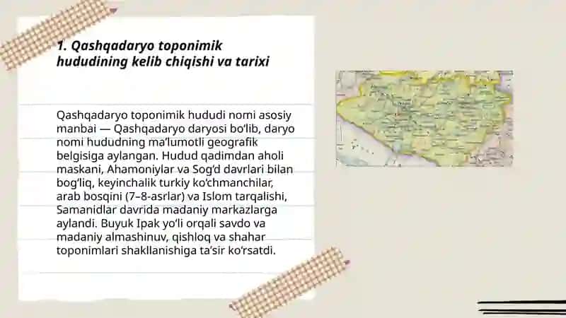 Qashqadaryo toponimik rayon 3