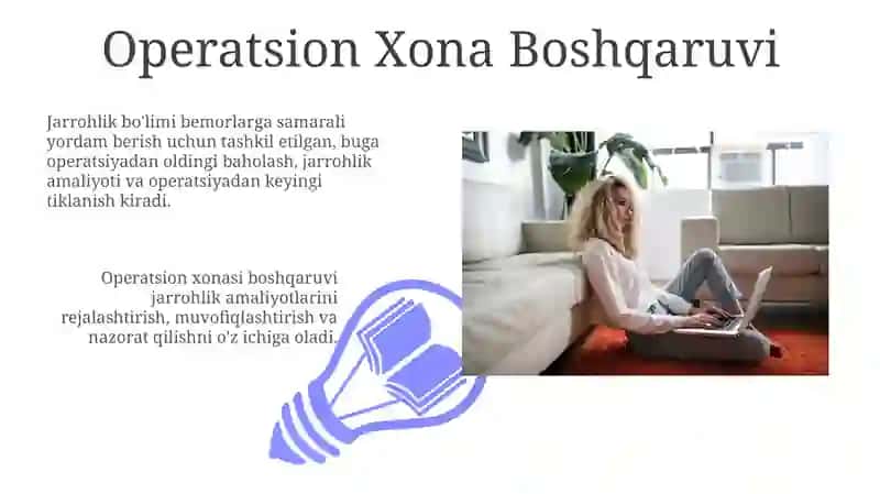 Jarrohlik Bo'limi Tuzilmasi va Vazifalari 3