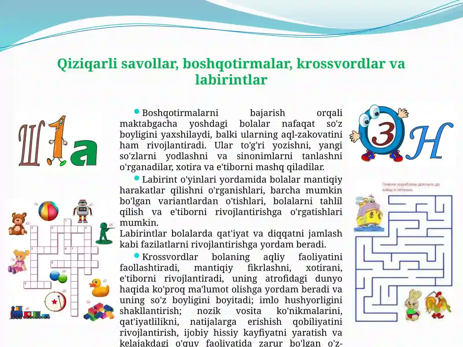 Maktabgacha yosh davrda aqliy qobilyatlarni rivojlanishi va rivolantirish 3