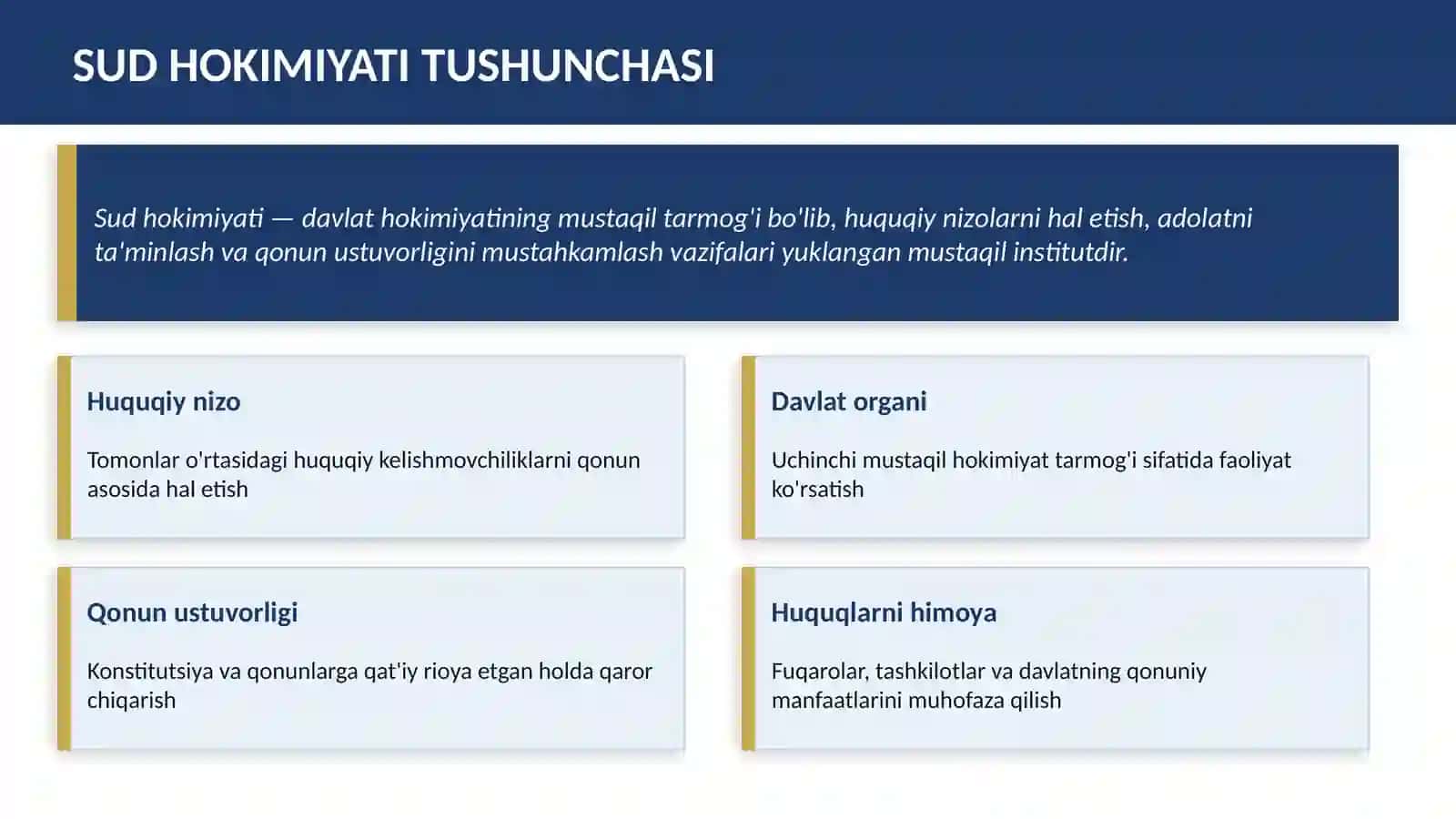 Sud hokimiyati mavzusida 3