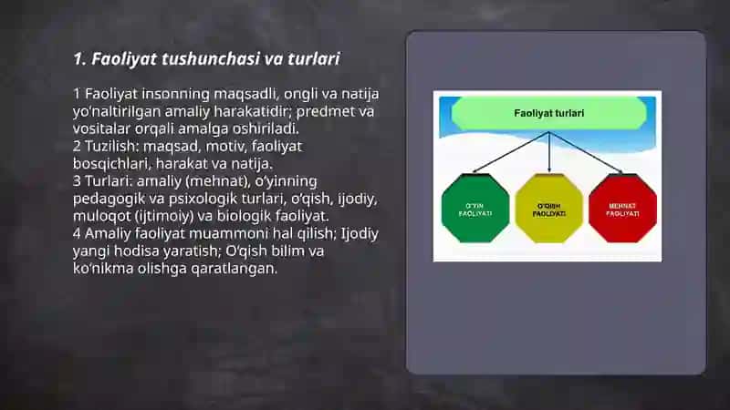 Faoliyat. Emotsiya va motivatsiya 3