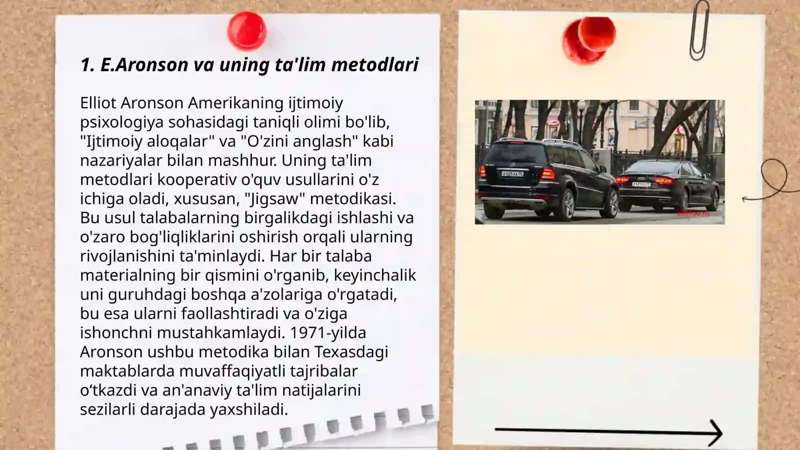 E.Aronson va uning ta'lim metodlari 3