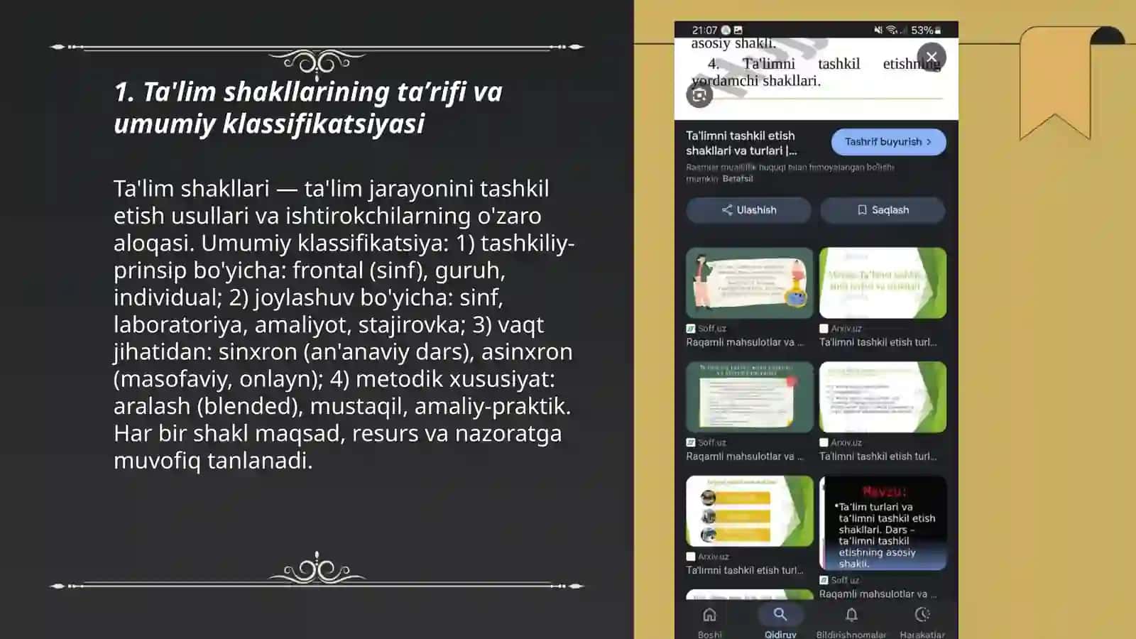Ta'lim shakllari va turlari 3