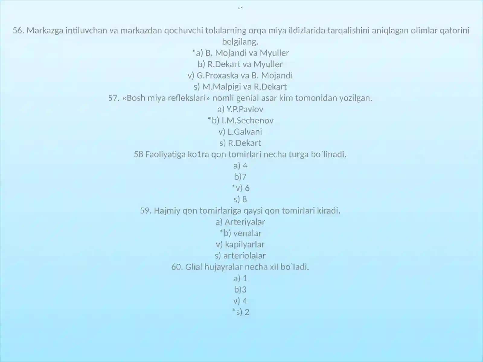 Yorug’lik nisezadigan retseptorlar 3