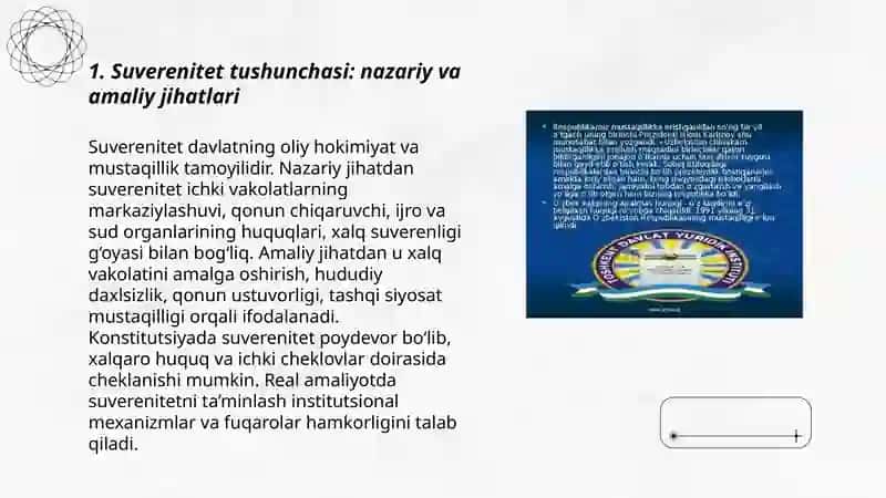 Davlat suvereniteti va uning konstitutsiyaviy asoslari 3