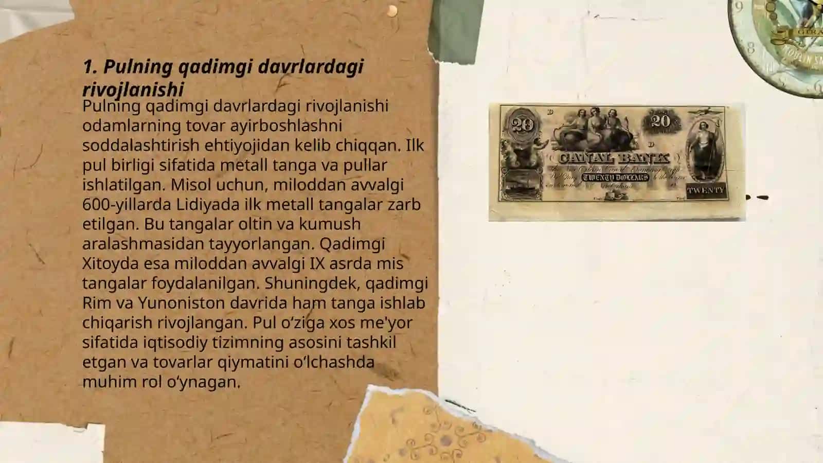 Pulning kelib chiqish tarixi 3