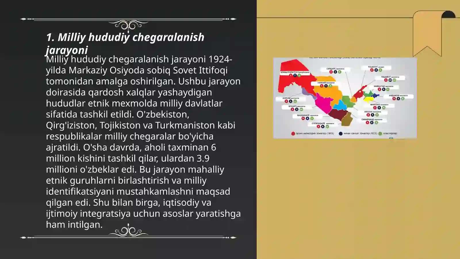 Milliy hududiy chegaralanishning oʻtkazilishi va uning oqibatlari 3