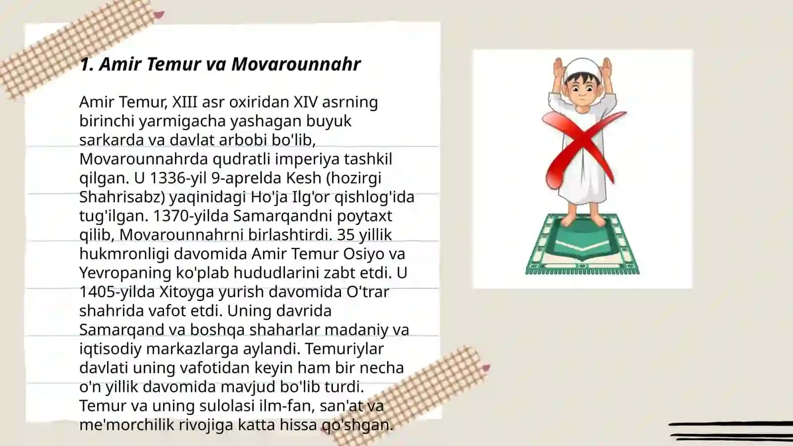Amir Temur va Movarounnahr 3