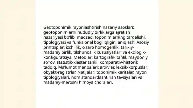 Geotoponimik rayonlashtirish masalalari 3