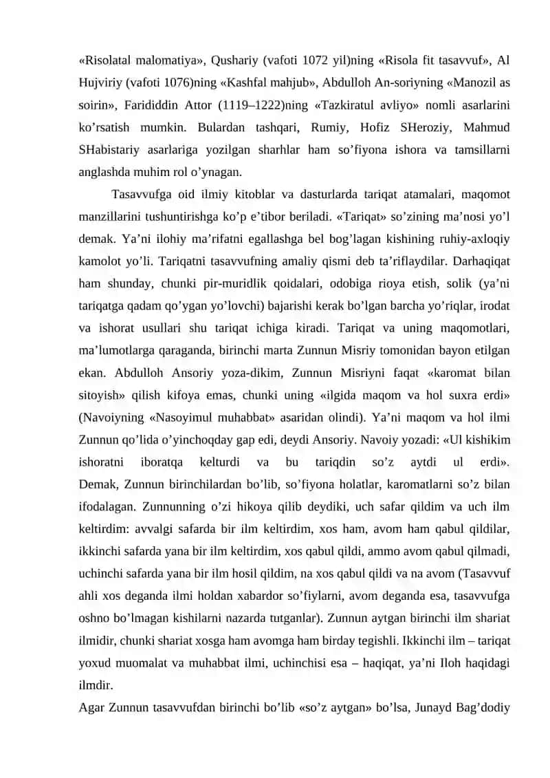 Tasavvuf tushunchasi va uning mohiyati 3