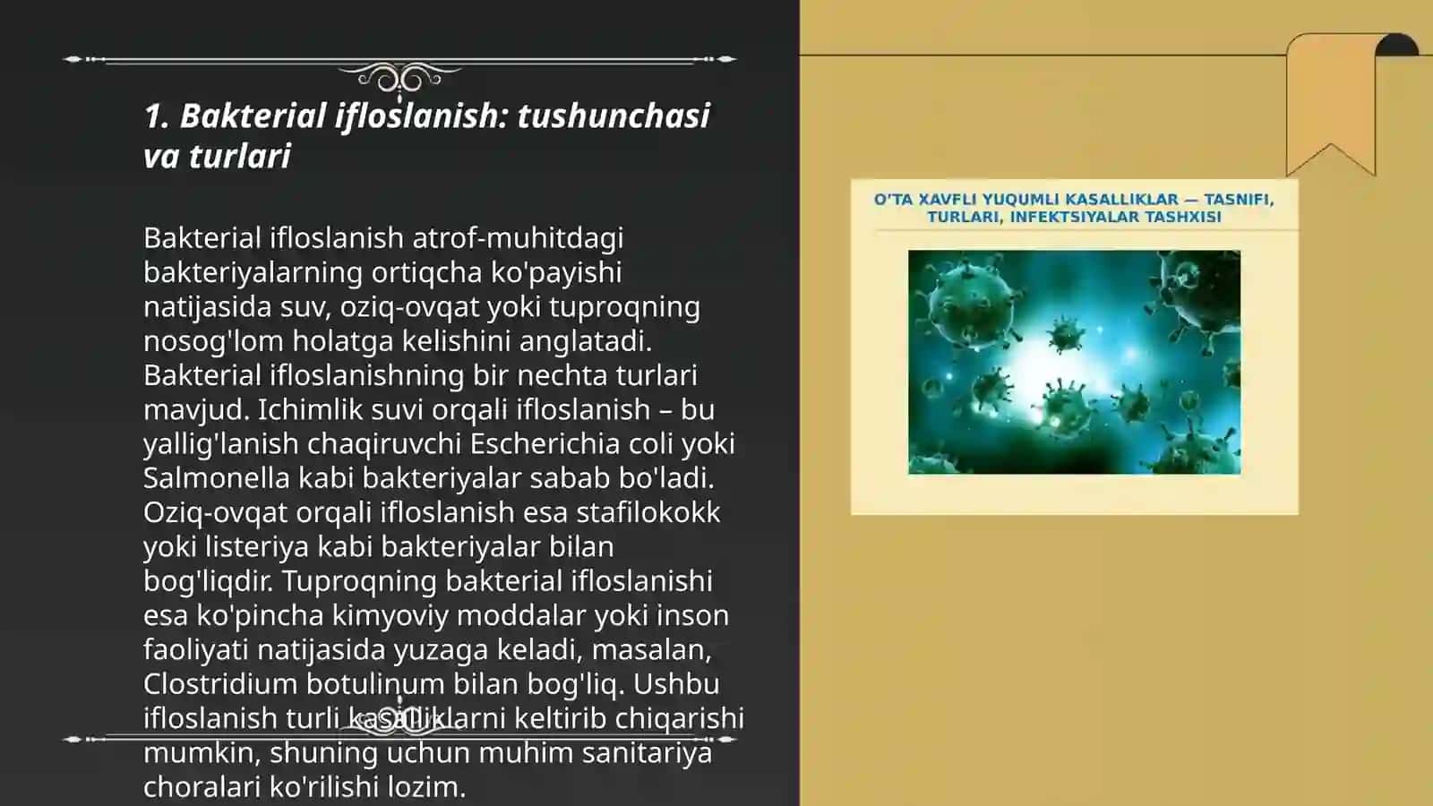 Kasalxona ichi infeksiyalarini kelib chiqishi uchun havoning bakterial ifloslanganligini ahamiyati 3