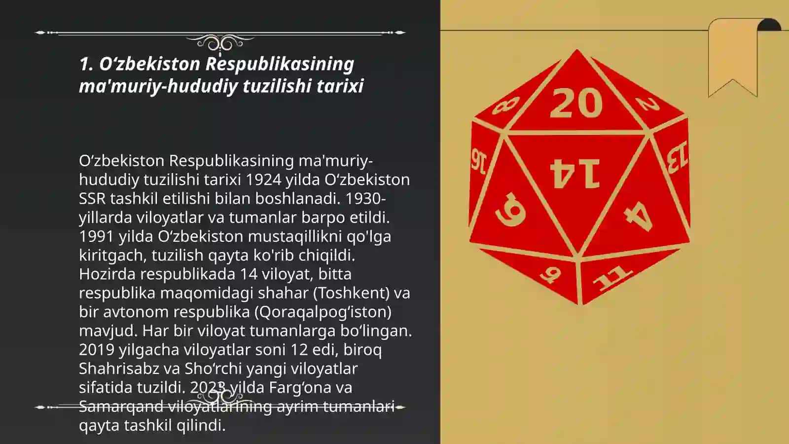 O‘zbekistonning ma’muriy -hududiy tuzilishi va ularning mintaqaviy rivojlanish xususiyatlari 3